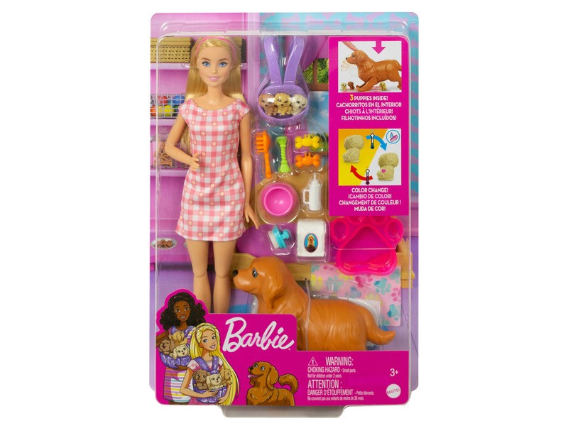 Barbie újszülött kiskutyusok játékszett – termékkép