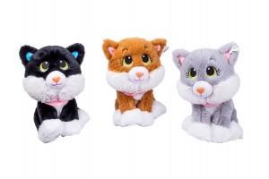 Ülő cica plüss – többféle színben