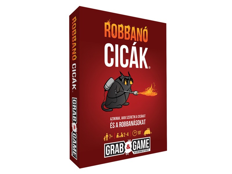 Robbanó cicák – mini társasjáték doboz