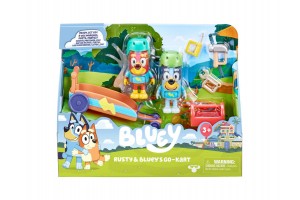 Bluey gokart készlet 2 figurával