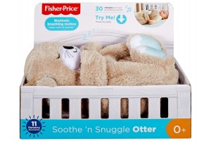 Fisher-Price szunyókáló vidra - puha mosható plüss