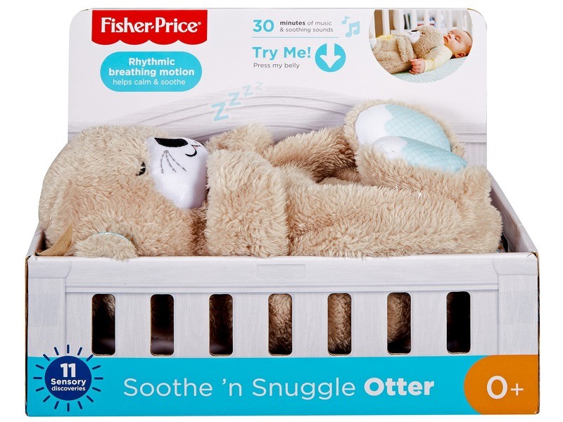 Fisher-Price szunyókáló vidra - puha mosható plüss