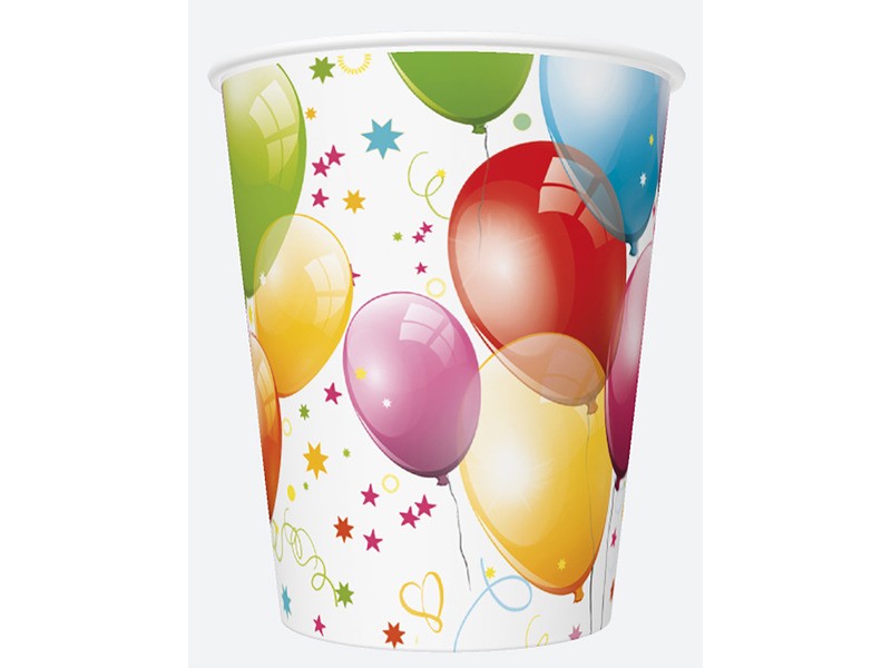 Lufis papírpohár 250 ml, 6 db/csomag