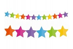 Csillag formájú girland 360 cm