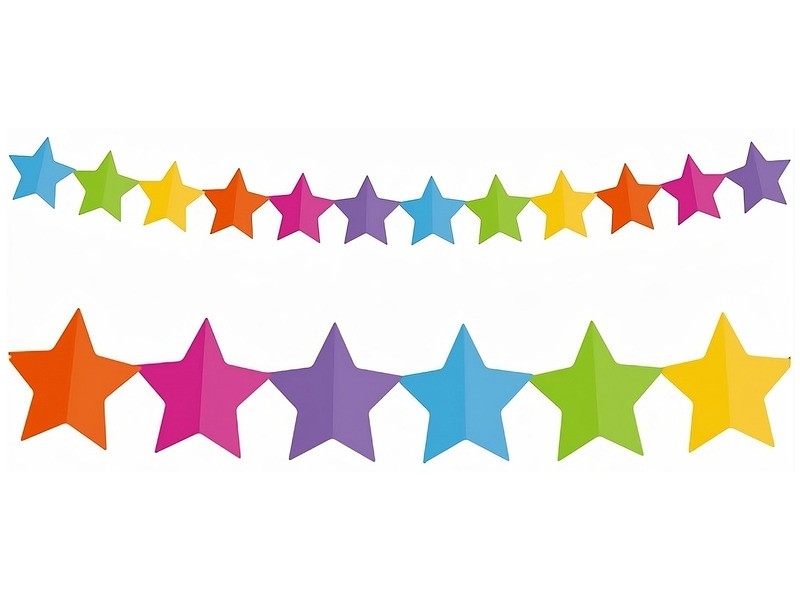 Csillag formájú girland 360 cm