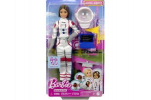 Barbie 65. évfordulós űrhajós karrierjáték – baba és űrjármű