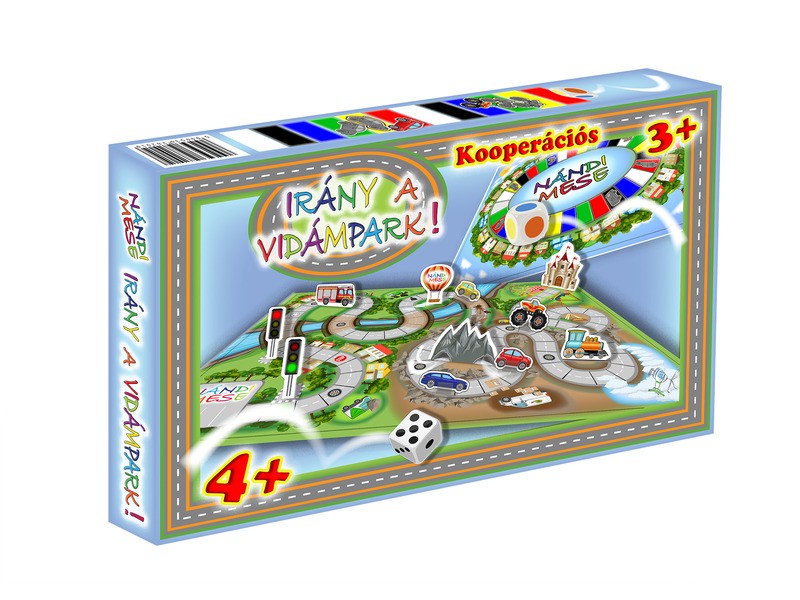 Irány a vidámpark – Nándi mese társasjáték doboza