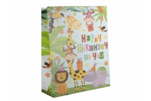 Szülinapos állatos papírtasak 33×46 cm