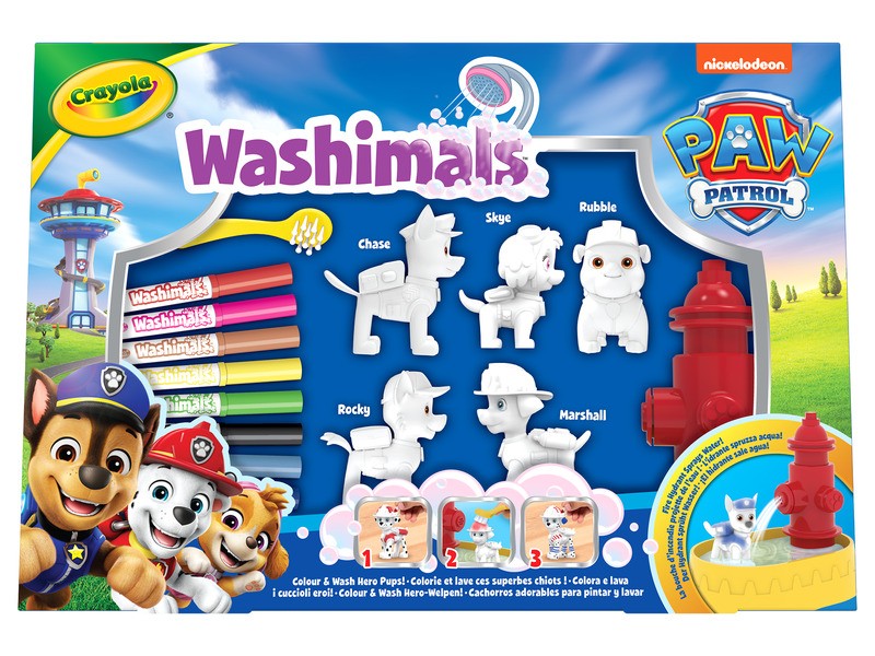 Crayola Washimals Mancs Őrjárat – 5 mosható figura