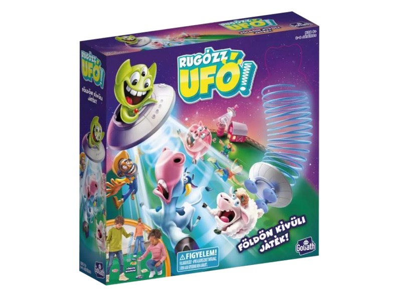 Rugózz Ufó társasjáték – tapadókorongos rugó játék