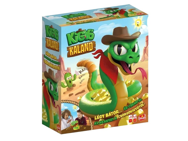 Kígyó Kaland társasjáték doboz — családi kaland