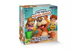 Majrés Mackó társasjáték doboz – sebtapaszos mackó