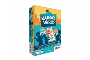Kapocsváros társasjáték – doboz és játékelemek