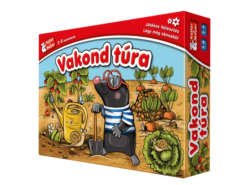 Vakondtúra társasjáték – játékdoboz és figurák