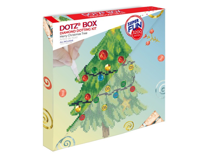 Diamond Dotz DotzBox Karácsonyfa – gyémántfestő készlet
