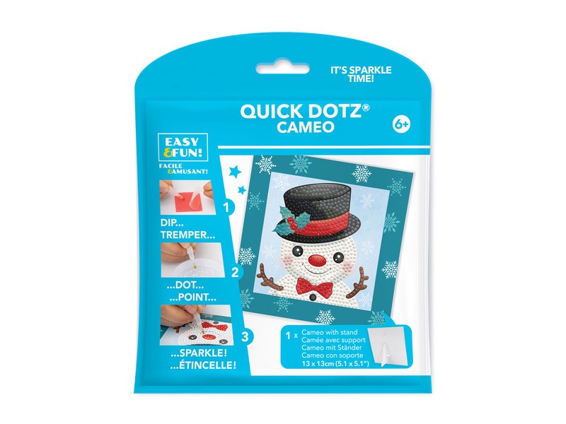 Diamond Dotz Quick Dotz Hóember - gyémántfestő készlet