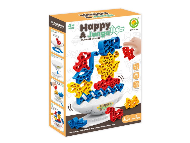 Egyensúlyozó állatok társasjáték - doboz és figurák