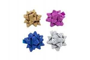 Csillag glitteres dísz 5 cm – több színben