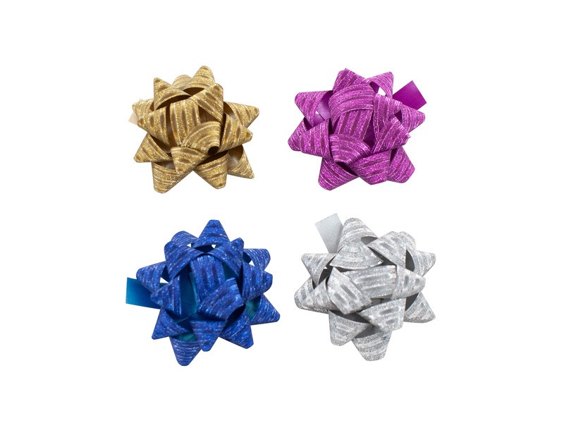 Csillag glitteres dísz 5 cm – több színben