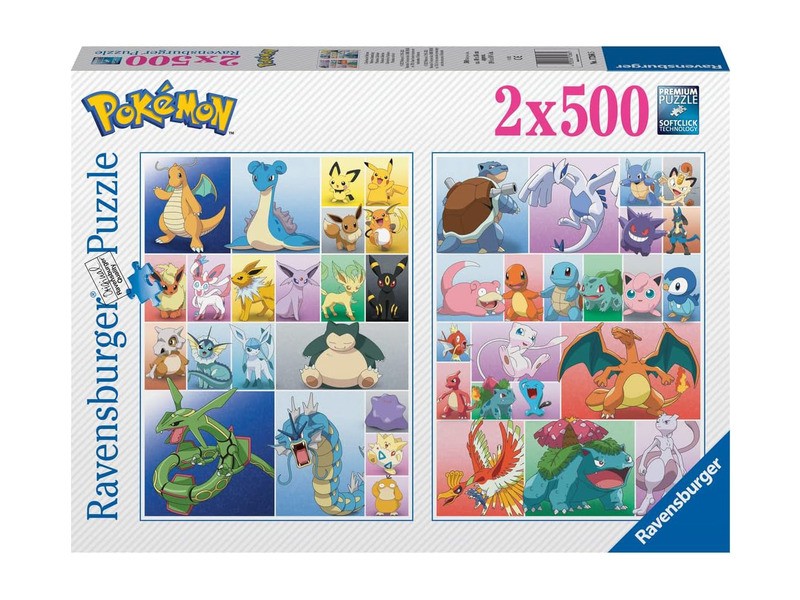 Pokémon puzzle 2x500 db – Két gyönyörű kép