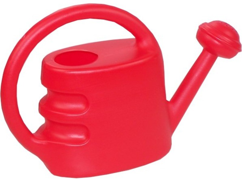 Műanyag locsolókanna 1,3 l — piros/sárga/kék