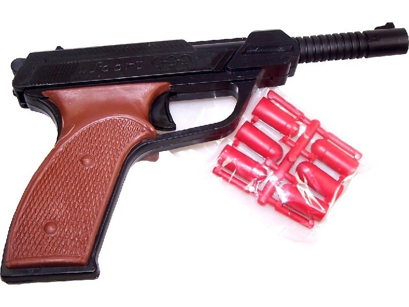 Kommandós játék pisztoly 6 gumilövedékkel