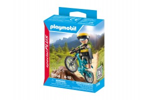 Playmobil hegyi kerékpáros figura biciklivel