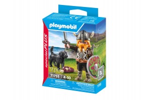 Playmobil Vikingharcos és kutyája figura