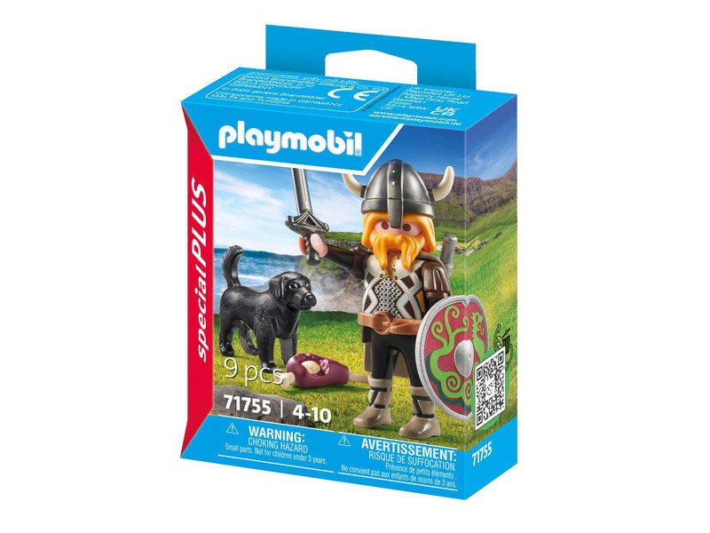 Playmobil Vikingharcos és kutyája figura