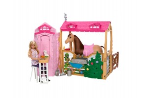 Barbie és Szeder pajta szett — pajta, ló és kiegészítők