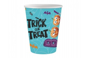 Trick or Treat papír pohár 250 ml, 6 db