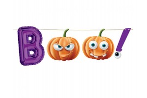 Boo papír felirat 150 cm - Halloween dísz