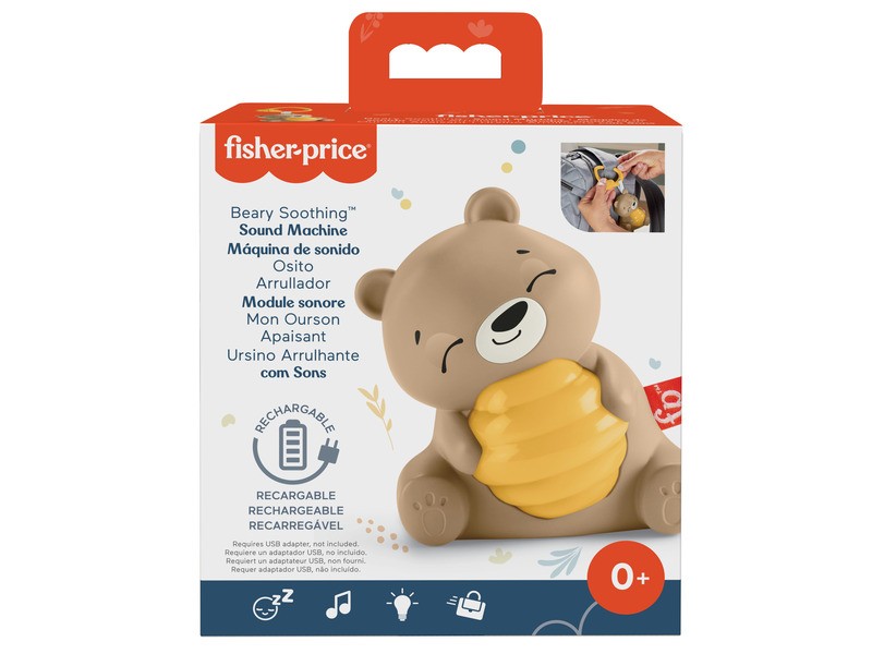 Fisher-Price Sensimals Durmi Maci – puha altató plüss