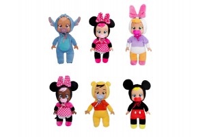 Cry Babies Tiny Cuddles Disney - 24,9 cm puha síró baba