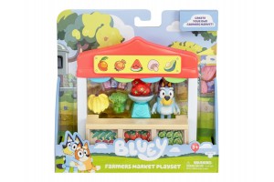 Bluey Mini Termelői Piac játékszett - doboz tartalma