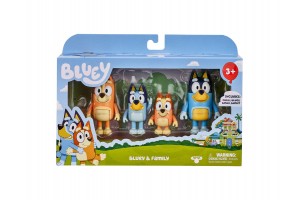 Bluey család figura szett 4 db - játékfigurák