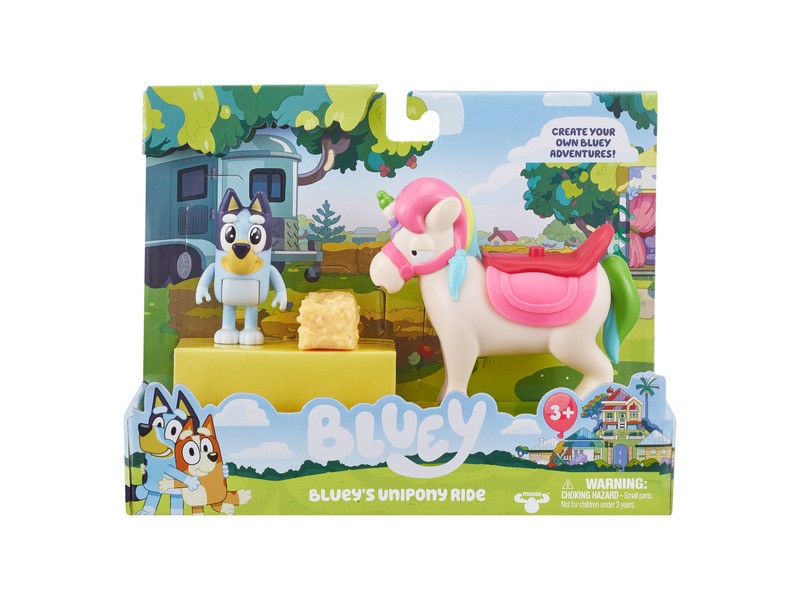 Bluey Unipóni játékszett – Bluey és egyszarvú póni