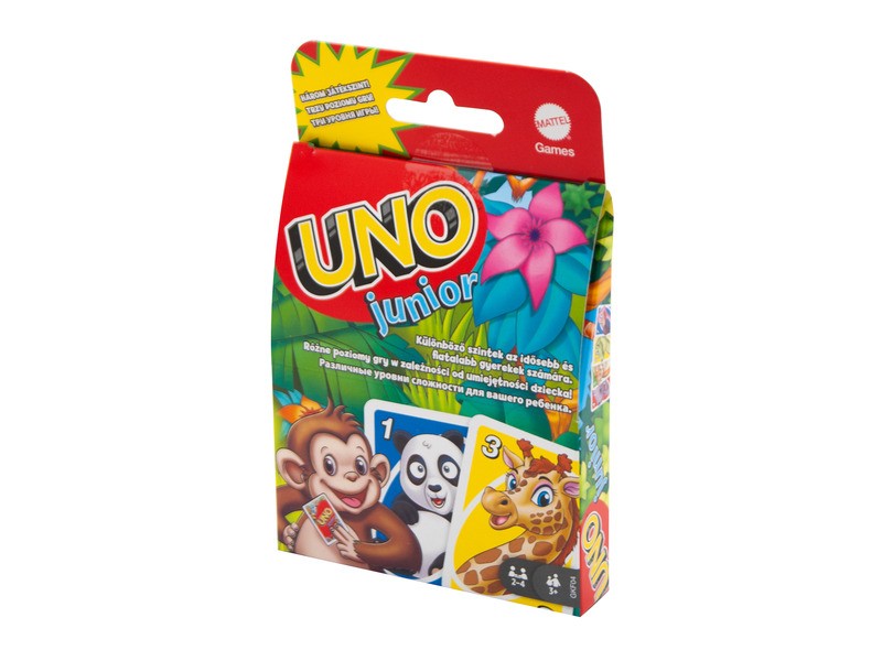 UNO Junior kártyajáték – doboz és kártyák