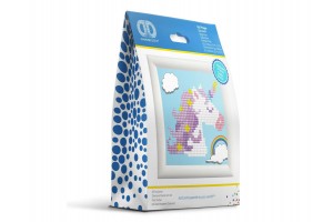 Diamond Dotz DD1 Unikornis - gyémántkirakó készlet