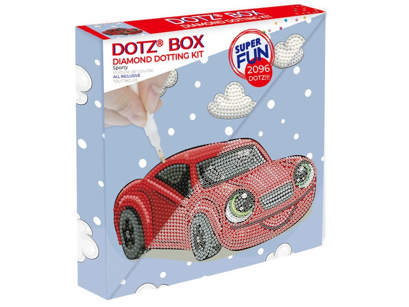 Diamond Dotz DotzBox Versenyautó – gyémántkirakó készlet