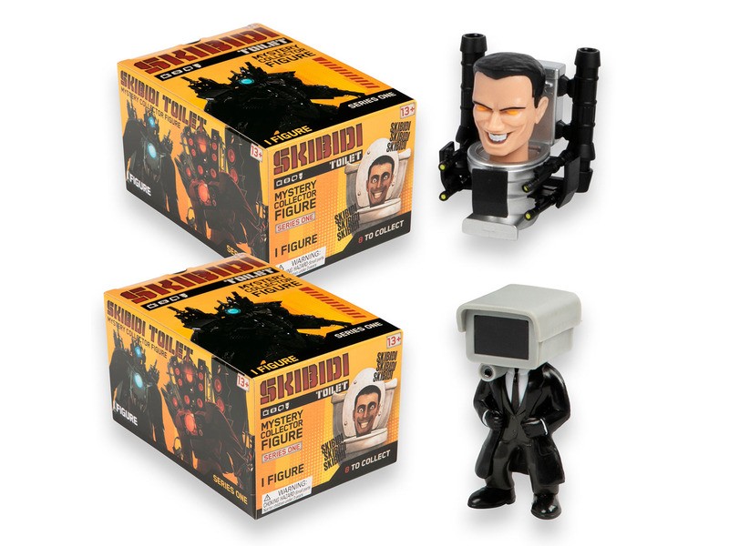 Skibidi WC figura - részletes műanyag játék