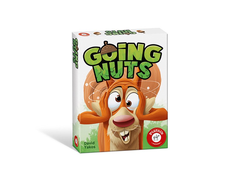 Going Nuts társasjáték - doboz és kártyák