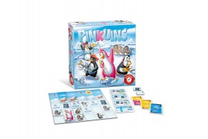Pinkuins társasjáték – doboz és játékelemek