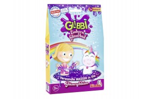 Glibbi Unicorn fürdőzselé 150g — csillogó lila slime