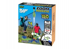Zoom Rocketz rakétakilövő játékszett — 3 rakéta és kilövő