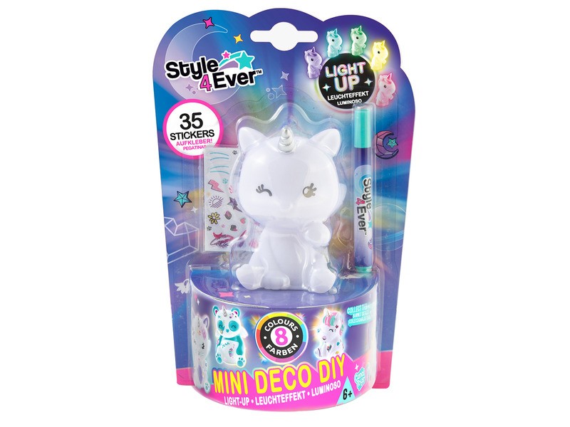 DIY mini világító egyszarvú figura