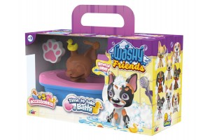 Washy Friends Boston pancsoló kutyus - figura és kiegészítők