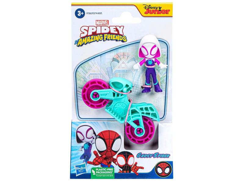 Spidey motor és szuperhős figura - több színben