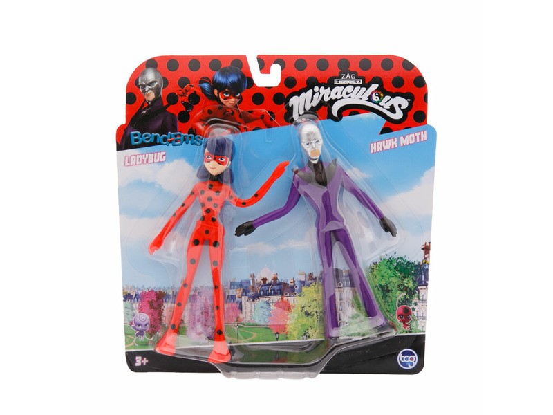 Bendem Miraculus hajlítható figura 2db - 14 cm