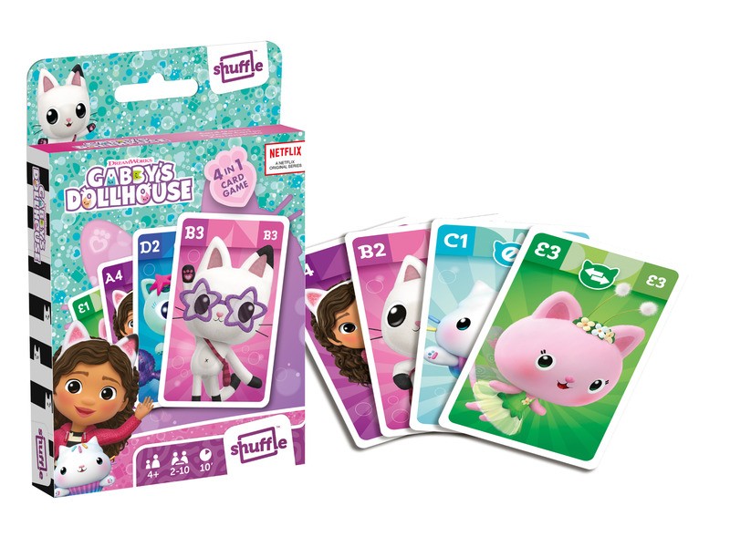 Gabi babaháza 4 az 1-ben kártyajáték - doboz